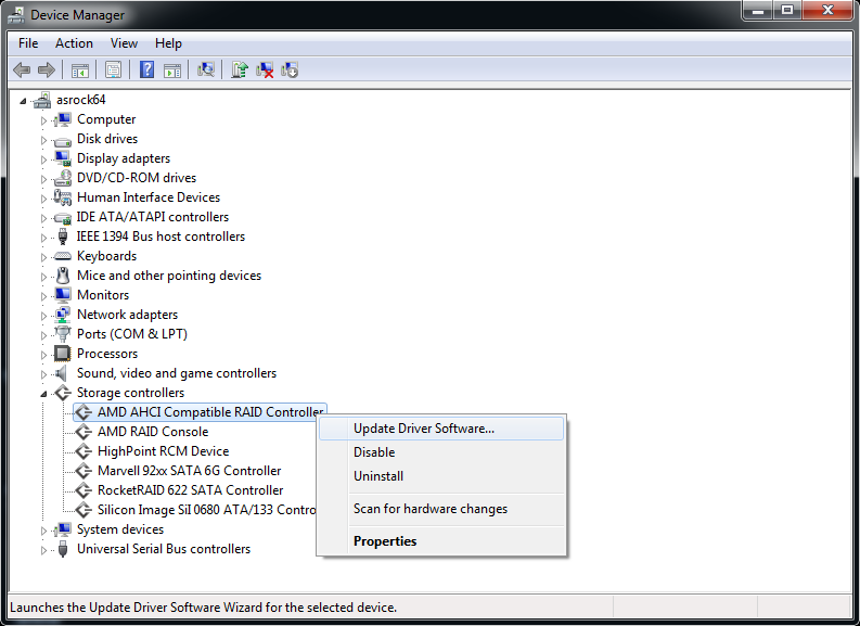 AMD AHCI Compatible RAID controller