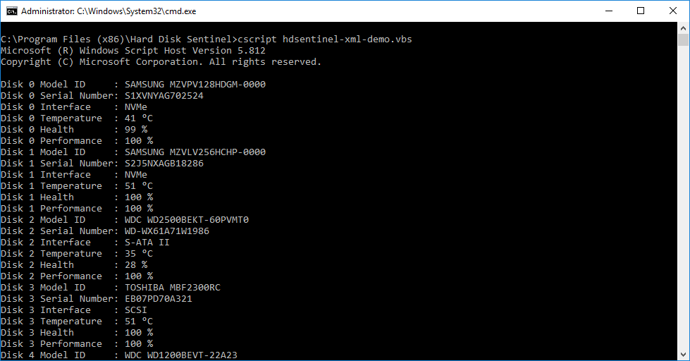 XML output