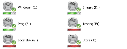 Heavy Metal iconset for Hard Disk Sentinel